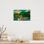 Poster Tourist Steamer sur le lac Diablo, Skagit (Cuisine)