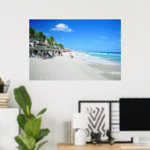 Poster Touristes Sur La Plage De Cancun (Bureau à domicile)