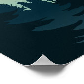 Poster touristique du parc national du lac Crater (Coin)