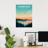 Poster touristique du parc national du lac Crater (Bureau à domicile)