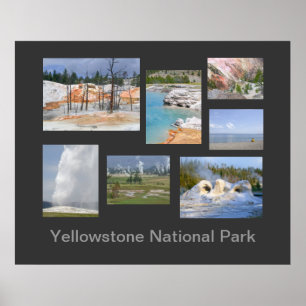 Poster touristique du parc national Yellowstone