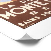 Poster touristique vintage Monte Carlo Beach (Coin)