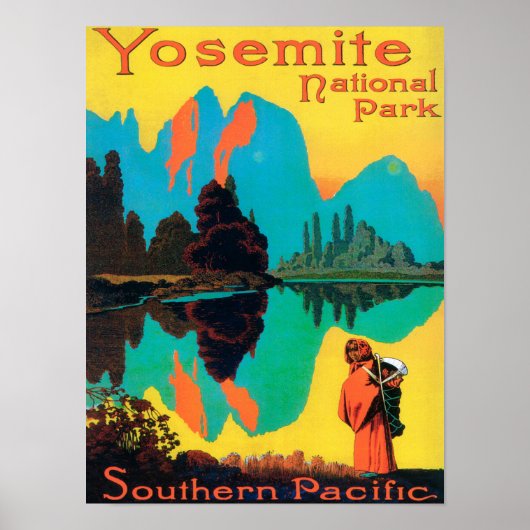 Poster touristique - Yosemite Nat'l Park, CA (Devant)