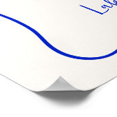 Poster Tournage de Champagne Mariage Illustré à la Main (Coin)