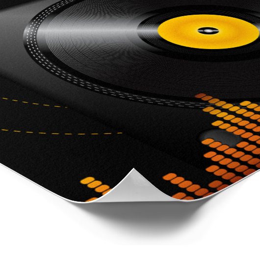 Poster Tourne-disque (Coin)