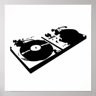 Poster Tourne-disque