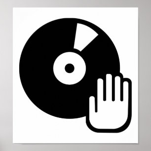 Poster Tourne-disque