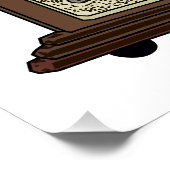 Poster Tourne-disque dessin animé (Coin)