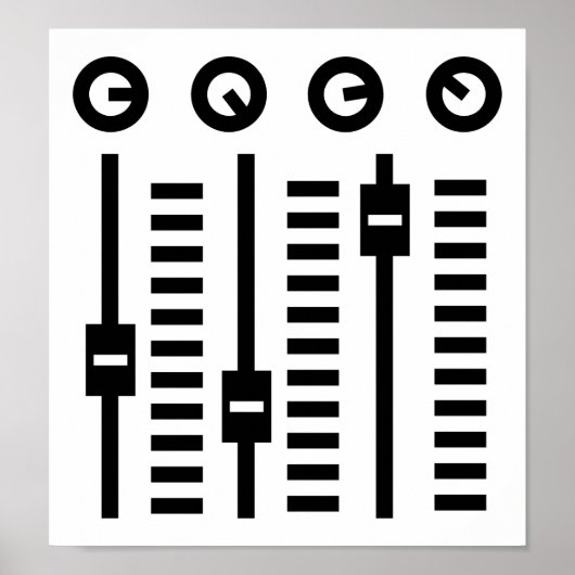 Poster Tourne-disque DJ (Devant)