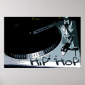 Poster Tourne-disque Hip-Hop (Devant)