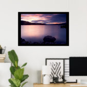 Poster Tourne violet (Bureau à domicile)