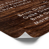 Poster Tournée de pays audacieux | Siège Alphabétique En  (Coin)