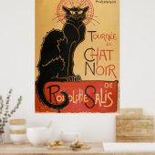 Poster Tournee Du Conversation Noir (le chat noir) (Cuisine)