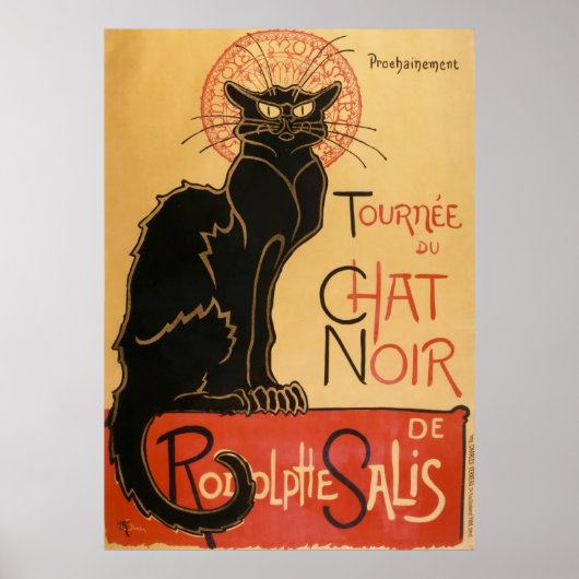 Poster Tournee Du Conversation Noir (le chat noir) (Devant)