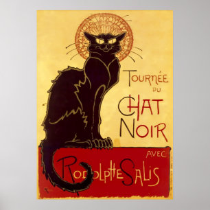 Poster Tournée du Conversation Noir, Théophile Steinlen