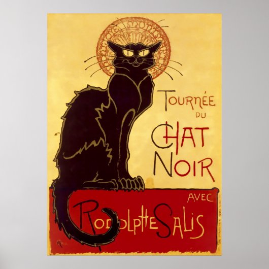 Poster Tournée du Conversation Noir, Théophile Steinlen (Devant)