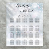 Poster Tourneiges d'hiver Script Mariage Sein Graphique