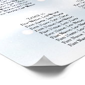 Poster Tourneiges d'hiver Script Mariage Sein Graphique (Coin)