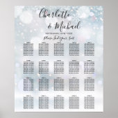 Poster Tourneiges d'hiver Script Mariage Sein Graphique (Devant)