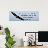 Poster Tourner comme un verset de la bible aigle Isaïe 40 (Bureau à domicile)