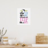 Poster Tourner comme une fille Emanciper Gymnastique (Cuisine)