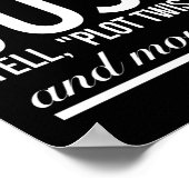 Poster Tourner et passer sur le blanc inspirant (Coin)