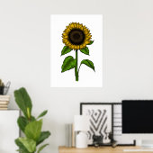 Poster Tournesol (Bureau à domicile)