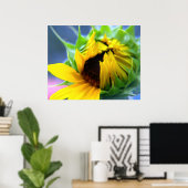 Poster Tournesol (Bureau à domicile)