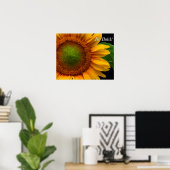 Poster Tournesol (Bureau à domicile)