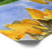 Poster Tournesol 01 Aquarelle Peintures Art Imprimer (Coin)