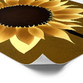 Poster Tournesol abstrait lumineux (Coin)