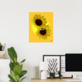 Poster Tournesol Art Imprimer Belle Fleur Art Imprimer (Bureau à domicile)