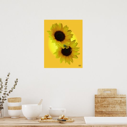 Poster Tournesol Art Imprimer Belle Fleur Art Imprimer (Cuisine)