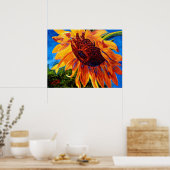 Poster Tournesol au soleil (Cuisine)