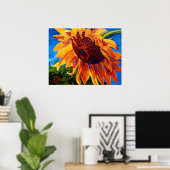 Poster Tournesol au soleil (Bureau à domicile)