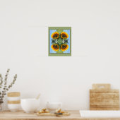 Poster Tournesol Au Soleil Fleur Abstraite Art (Cuisine)