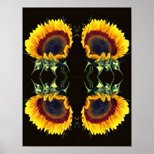 Poster Tournesol Au Soleil Fleur Abstraite Art