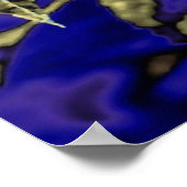 Poster Tournesol bleu (Coin)