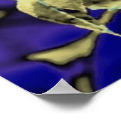 Poster Tournesol bleu (Coin)