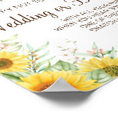 Poster Tournesol Clothespin signe de jeu de douche nuptia (Coin)