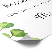 Poster Tournesol combien de baisers jeu de douche nuptial (Coin)