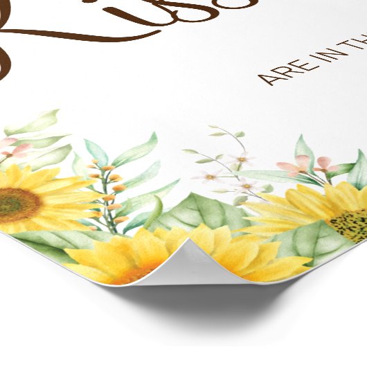 Poster Tournesol Combien de baisers Panneau de jeu pour l (Coin)