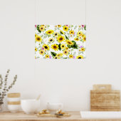 Poster Tournesol d'aquarelle 7 (Cuisine)