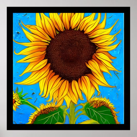 Poster Tournesol de campagne (Devant)