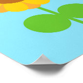 Poster Tournesol de Kawaii (Coin)