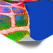 Poster Tournesol de la Giraffe colorée (Coin)