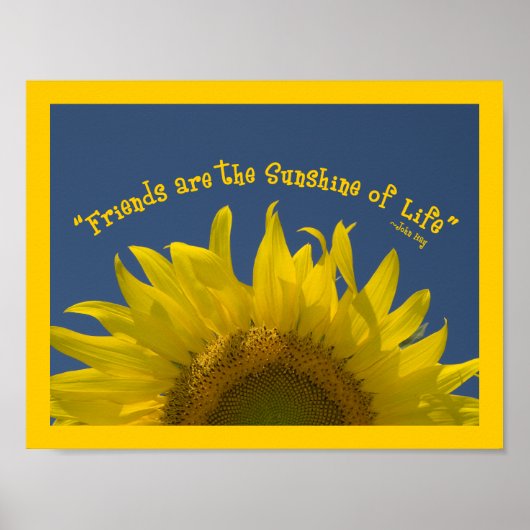 Poster Tournesol de l'amitié (Devant)