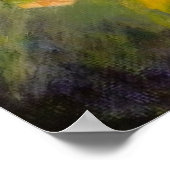 Poster Tournesol de peinture acrylique (Coin)