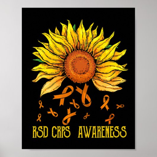 Poster Tournesol de sensibilisation RSD CRPS (Devant)