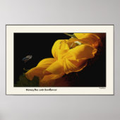 Poster Tournesol et abeille (Devant)